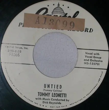 Tommy Leonetti - Ever Since You Went Away / Untied