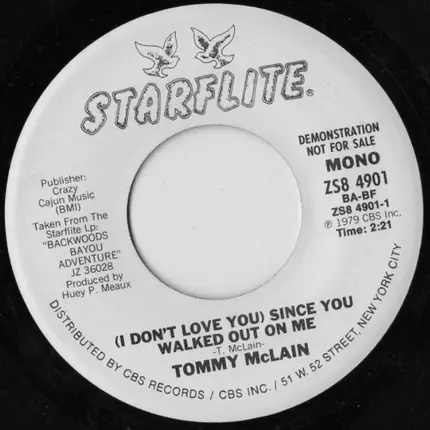 Tommy McLain - (I Don't Love You) Since You Walked Out On Me