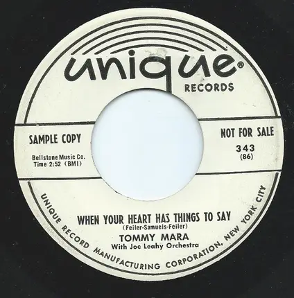 Tommy Mara With Joe Leahy Orchestra - The First Traveling Saleslady