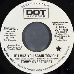 Tommy Overstreet - If I Miss You Again Tonight