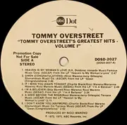 LP - Tommy Overstreet - Greatest Hits Vol. One - Promo