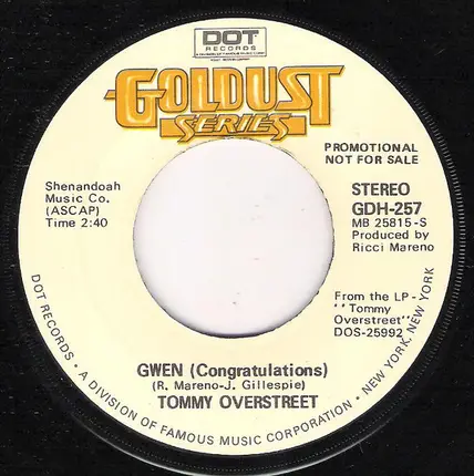 Tommy Overstreet - I Don't Know You (Anymore)