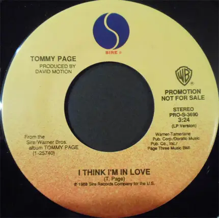 Tommy Page - I Think I'm In Love