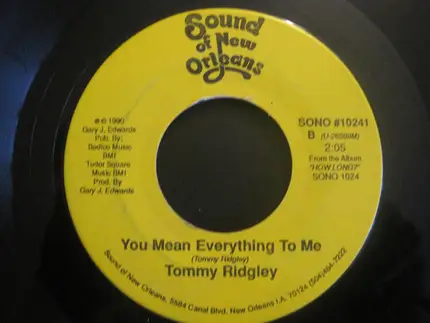 Tommy Ridgley - Bad Luck / You Mean Everything To Me