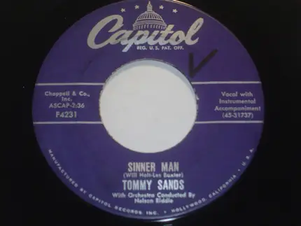 Tommy Sands - Bring Me Your Love / Sinner Man