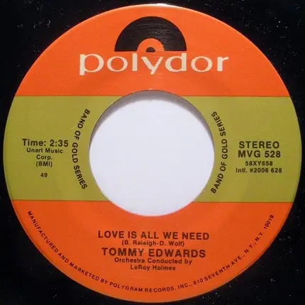 Tommy Edwards - It's All In the Game
