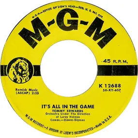 tommy edwards - It's All In the Game / Please Love Me Forever