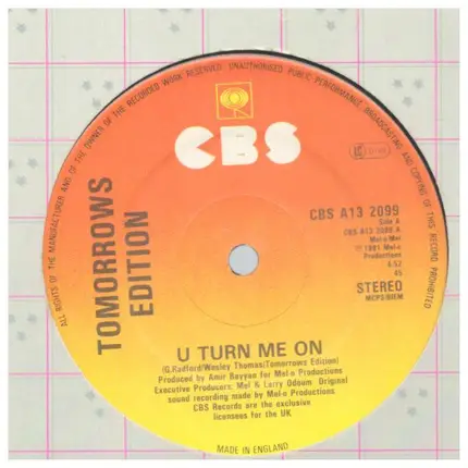Tomorrow's Edition - U Turn Me On