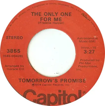 Tomorrow's Promise - That's The Way It Will Stay / The Only One For Me
