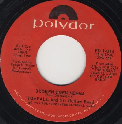 Tompall And His Outlaw Band - T For Texas