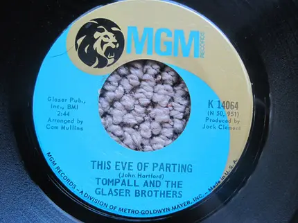 Tompall Glaser & The Glaser Brothers - This Eve Of Parting / Wicked California