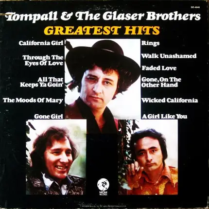 Tompall Glaser & The Glaser Brothers - Tompall Glaser & The Glaser Brothers Greatest Hits