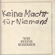 Double LP - Ton Steine Scherben - Keine Macht Für Niemand - cardboard box + poster