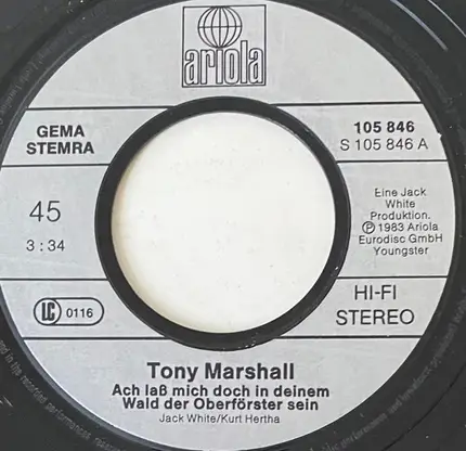 Tony Marshall - Ach Laß Mich Doch In Deinem Wald Der Oberförster Sein