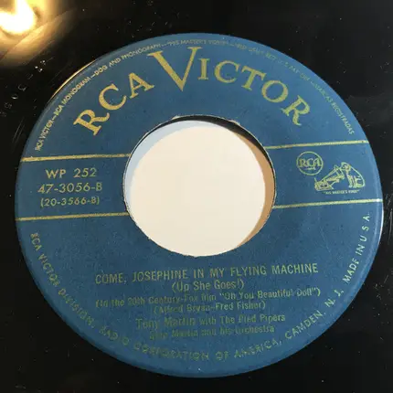 Tony Martin With The Pied Pipers - There's A Broken Heart For Every Light On Broadway / Come, Josephine in My Flying Machine (Up She G