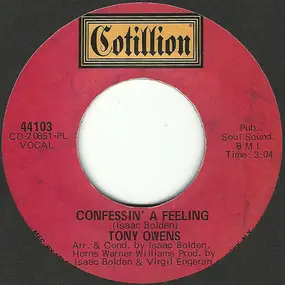 Tony Owens - Confessin' A Feeling / Got' A Get My Baby Back Home