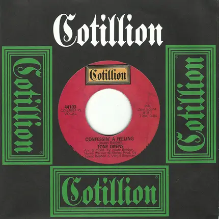 Tony Owens - Confessin' A Feeling / Got' A Get My Baby Back Home