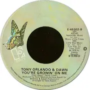 7inch Vinyl Single - Tony Orlando & Dawn - Cupid / You're Growin' On Me