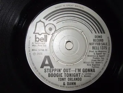 Tony Orlando & Dawn - Steppin' Out - I'm Gonna Boogie Tonight