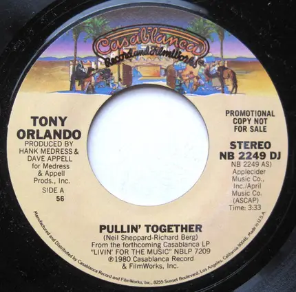Tony Orlando - Pullin' Together