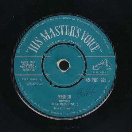 Tony Osborne And His Orchestra - Mexico
