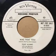 Tony Alamo - Was That You / Remember Me Wherever You Go