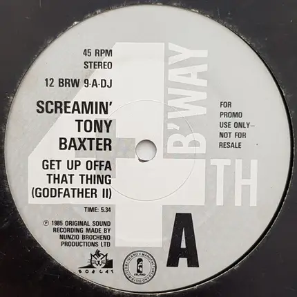 Tony Baxter - Get Up Offa That Thing (Godfather II)