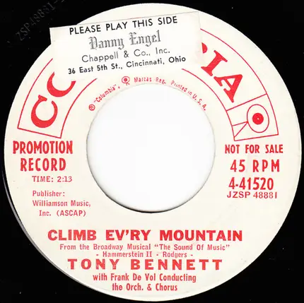 Tony Bennett - Ask Anyone In Love / Climb Ev'ry Mountain