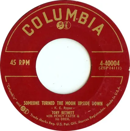 Tony Bennett - I'll Go / Someone Turned The Moon  Upside Down