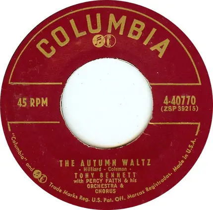 Tony Bennett - Just In Time / The Autumn Waltz