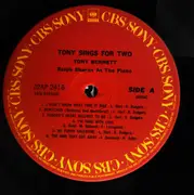 LP - Tony Bennett - Tony Sings For Two - Insert