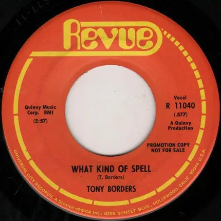 Tony Borders - I Met Her In Church / What Kind Of Spell