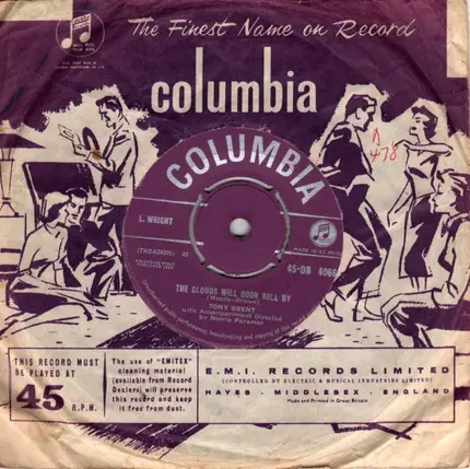 Tony Brent - The Clouds Will Soon Roll By