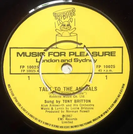 Tony Britton , Ted Gilbert , The Alyn Ainsworth Orchestra - Talk To The Animals And I've Never Seen Anything Like It