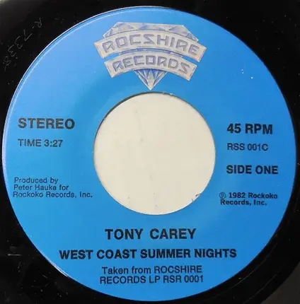 Tony Carey - West Coast Summer Nights