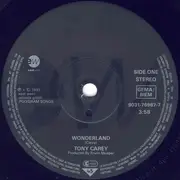 7inch Vinyl Single - Tony Carey - Wonderland