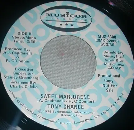 Tony Chance - Sweet Marjorene
