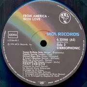LP - Tony Christie - From America With Love