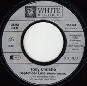 7inch Vinyl Single - Tony Christie - September Love