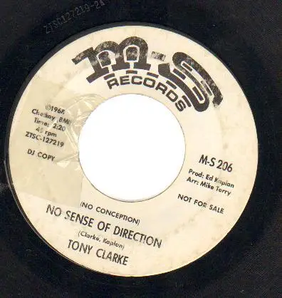 Tony Clarke - (No Conception) No Sense Of Direction