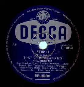 Tony Crombie - Stop It / All Of Me