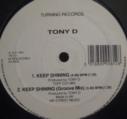 Tony D - Keep On Shining