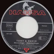 7inch Vinyl Single - Tony & David Parker - Minnesänger - Mädchenfänger