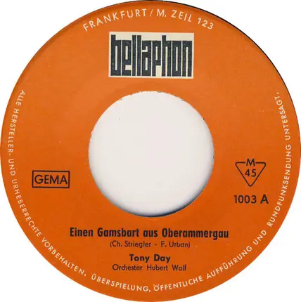 Tony Day - Einen Gamsbart Aus Oberammergau