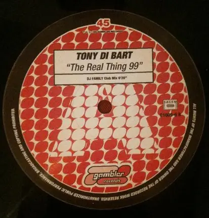 Tony Di Bart - The Real Thing 99