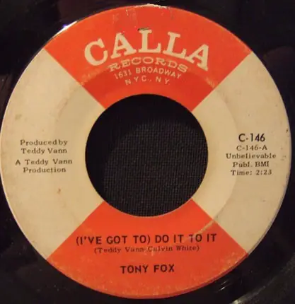 Tony Fox - (I've Got To) Do It To It / E.S.P.