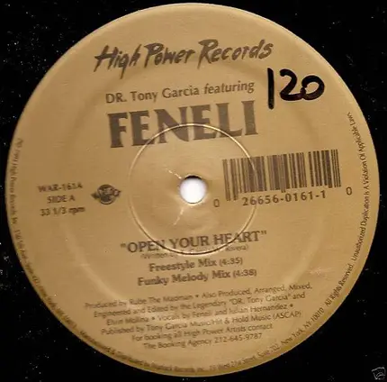 Tony Garcia featuring Feneli - Open Your Heart