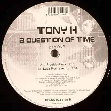 Tony H - A Question Of Time (Part One)