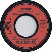 7inch Vinyl Single - Tony Holiday - Das Sagt Sich So Leicht