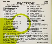 CD - Tony Parenti - Strut Yo' Stuff: Tony Parenti 1925-29